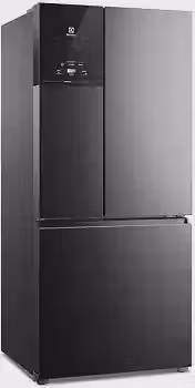 Geladeira Electrolux Multidoor Efficient Com Autosense e Inverter 590 l Black Inox Look (IM8B) 127V