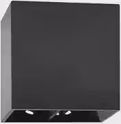 Arandela Slim Preta Externa Facho Duplo Ajustável Led 4w 3000K IP67 Branco Quente Bivolt