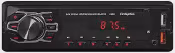 Rádio Automotivo First Option 6688T com Bluetooth, MP3 Player, USB, Aux, 4x25W RMS, Cor Preta