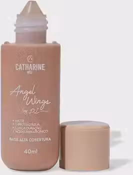 Catharine Hill Base Líquida Alta Cobertura Angel Wings 2022/A5 40ml À Prova D'água Acabamento Matte Vegano Ácido Hialurônico
