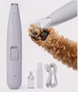Aparador de Pelos de Animais Pet com Luz LED, Tosquiadeira Recarregável Sem Fio de Baixo Ruído para Cães e Gatos Pequenos