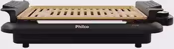 Philco Churrasqueira Elétrica 1200W ; Desmontável e fácil de limpar; 5 níveis de temperatura, Antiaderente Gold PCQ10A - 220V