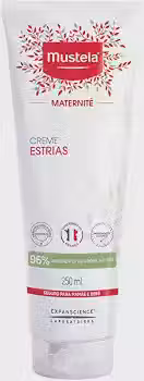 Mustela Creme Estrias 250ml - Hidrata e Acalma a Sensação de Coceira - Com 96% de Ingredientes de Origem Natural - Mustela Maternité