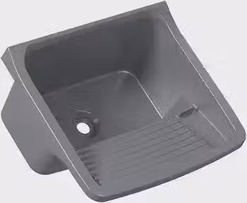 Tanque Plástico Astra 40L p/lavar roupas - Prata 57,9x52cm