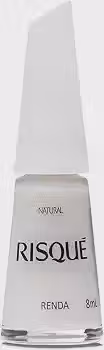 Risqué Esmalte Branco Natural Novo Renda 8ml