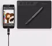 GAOMON S620 Mesa Digitalizadora Graphics Tablet de 10 polegadas com caneta passiva de 8192 níveis e 4 teclas de atalho, compatível com Windows/Mac/Smartphone Android