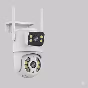 YOOSEE Câmera de Segurança Interna/Externa, Estilo Domo, 4MP 1080p/720p, Detecção de Movimento, Monitoramento Residencial, I12-branco, Wi-Fi/Com fio, Visão Noturna 360°, AC/DC, Wi-Fi