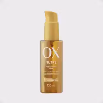 Óleo Capilar Nutritivo 3 em 1 Nutre Ox para Nutrição, Controle de Frizz e Selamento 120ml