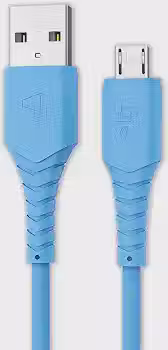 Cabo Micro USB Emborrachado de Alta Performance 1,2M Azul - M512T ELG
