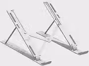 Suporte de Mesa Portátil para Notebook/Laptop de 10' a 17,3', 10 Níveis de Regulagem, Dobrável, Inclui Bolsa de Transporte, Branco, NTB8520W, ELG