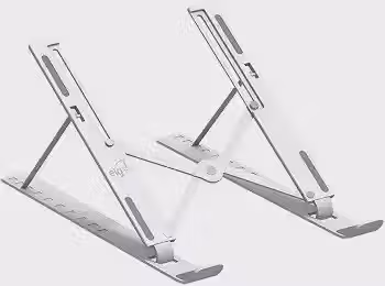 Suporte de Mesa Portátil para Notebook/Laptop de 10' a 17,3', 10 Níveis de Regulagem, Dobrável, Inclui Bolsa de Transporte, Branco, NTB8520W, ELG