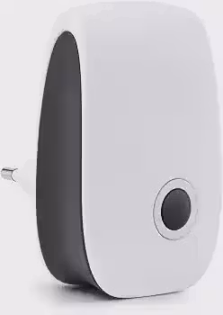 Repelente Eletrônico Ultrassônico Bivolt Automático para Ambiente Interno, Sem Produtos Químicos, Silencioso, Branco