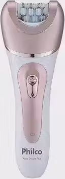 Philco Depilador PDP02R Aqua Deluxe Plus 9 em 1 Sem Fio Bivolt Rosa e Branco Capa massageadora
