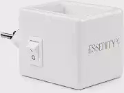 Essenity Difusor de Óleos Essenciais de Porcelana Aromatizador de Ambiente Elétrico Bivolt 110v 220v com Botão Liga Desliga Tomada Giratória 15ml