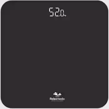 Balança Corporal Digital De Banheiro Ônix 180kg - Relaxmedic