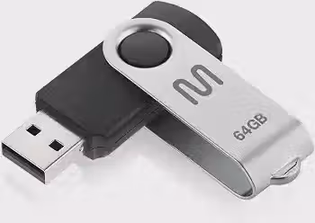 Pen Drive Twist 64GB USB com Leitura até 10MB/s e Gravação até 3MB/s Preto Multi - PD590
