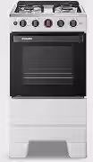 Fogão a Gás Mesa Inox Forno 50L Limpa Fácil e Acendimento Automático Esmaltec IDEAL Super F4IAB Cor Branco 4 bocas Bivolt
