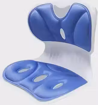 Almofada Para Assento Espuma De Memória Alta Densidade 31 X 35 X 35 Cm(azul)