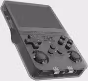 Console de jogos portátil retrô, console de videogame R36S com 15.000+ jogos, sistema Linux, tela IPS de 3,5 polegadas, reprodutor de vídeo de bolso com cartão TF 64GB - Preto