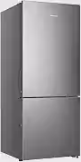 Geladeira Hisense Frost Free Inverse 417L Bottom Freezer RB422 Inox 127V