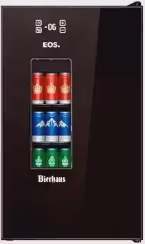 Cervejeira EOS Bierhaus 76 Litros Frost Free com Compressor Black Glass ECE90 110V