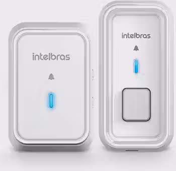 Campainha Sem Fio sem Bateria CIB 101S Branca Intelbras