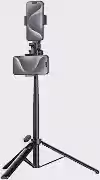 Tripé/Monopé Ulanzi MT-70 Smartphone Câmera Preto, para Selfie Stick, Estrutura em Alumínio, Suporte Giratório 360°, Base Estável