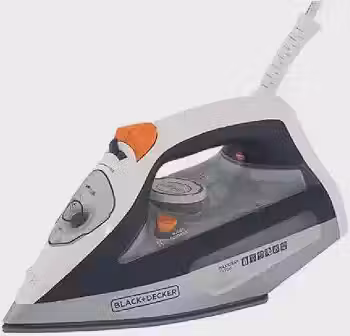 BLACK+DECKER Ferro de Passar Roupa com Vaporizador FX3100 Preto Branco e Cinza 110V