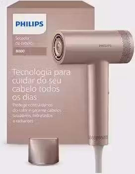 Philips Secador de Cabelo Série 8000 Secagem Ultrarrápida