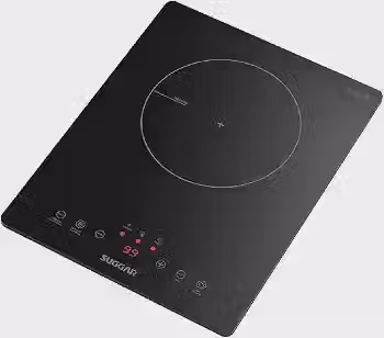 SUGGAR Cooktop Portátil de Indução 1 Zona Preto 127V Painel Touch Display Digital - FG0121VC