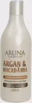 Shampoo Hidratante Argan e Macadâmia 500ml Aruna Cosméticos – Reconstrução, Hidratação e Anti-frizz