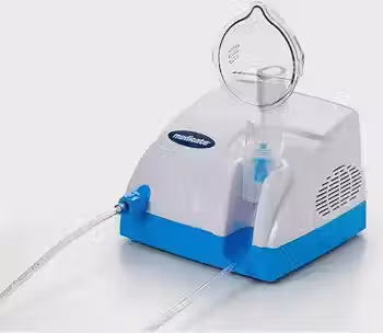 Inalador Compressor MD1000 AZT, Medicate, Azul/Branco