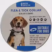 Coleira Antipulgas para Cachorro Longa Duração Protege Contra Carrapatos, Mosquitos, Larvas, Pulgas e Piolhos Ultra Macio e Confortável 8 meses de Proteção