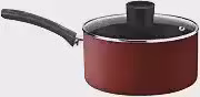 Panela Rochedo Facilita Vermelho 16cm com Antiaderente Resist - Limpa Fácil e Dura Mais, reforçado com Partículas Minerais e Cabos Reforçados
