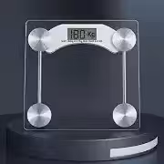 Balança Corporal Premium Digital de Vidro Temperado Transparente até 180kg com Display Automática Precisa Fitness Saúde Academia Banheiro Casa Pesagem Inteligente Peso Leve Moderna Inteligente Prática