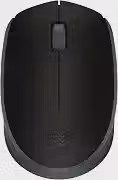Mouse sem fio Logitech M170 com Design Ambidestro Compacto, Conexão USB e Pilha Inclusa - Preto
