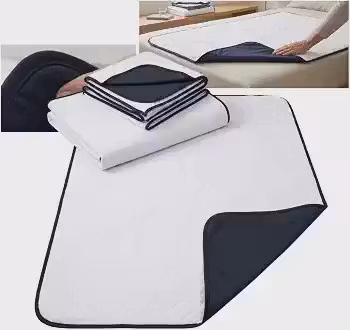 Protetor de Colchão Lavável Impermeável e Absorvente, Branco, 100x70 cm, Uso Geriátrico e Infantil