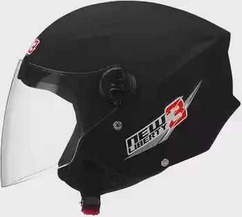 CAPACETE ABERTO PRO TORK NEW LIBERTY 3 SOLID PRETO FOSCO TAM. 60