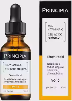 Principia Sérum Vitamina C 10% + Ácido Ferúlico Principia Skincare VC-10 - Antioxidante com 30ml
