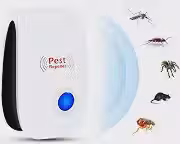 Repelente Eletrônico Ultrassônico de Pragas, Plug-in, Afasta Ratos, Baratas, Mosquitos e Aranhas, Insetos Seguro para Pets Humanos e Plantas Aparelho Elétrico Cobertura até 150 m²