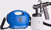 Pistola de Pintura Pulverizadora Elétrica 650W 800ml com Compressor Integrado 220V Ajuste de Fluxo 3 Modos de Spray