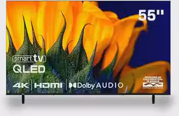 Smart TV HQ QLED 55 Polegadas HQ-QLED55SM 4K Wi-Fi Bluetooth, Apps, Netflix, YouTube e Prime Vídeo