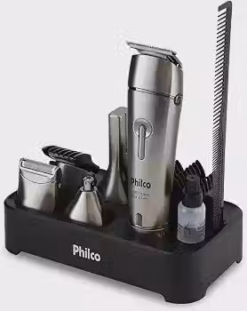 Philco Aparador de Pelos PAP03 Multigroom Aqua 12 em 1 Prata 3W Bivolt
