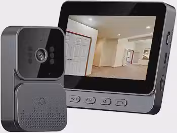 2 4G Interfone sem Fio com Tela IPS de 4 3 Polegadas Monitoramento em Vídeo Alta Definição Intercomunicação Bidirecional para Vila Casa Escritório e Apartamento