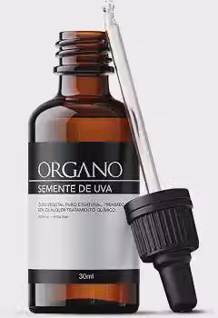 Óleo Vegetal de Semente de Uva ORGANO 100% Puro – Uso Capilar e Corporal