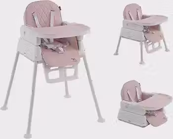 Cadeira De Alimentação Infantil 3 em 1 Harmony Maxi Baby (Rosa)