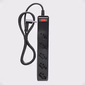Filtro de linha com protetor contra surtos (DPS) - 127/220 volts - 10 amperes - 5 tomadas - 3 pinos - iCLAMPER Energia 5 - LCF - Preto