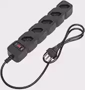 Protetor Eletrônico Filtro de Linha com 5 tomadas EPE 205 Preto Intelbras
