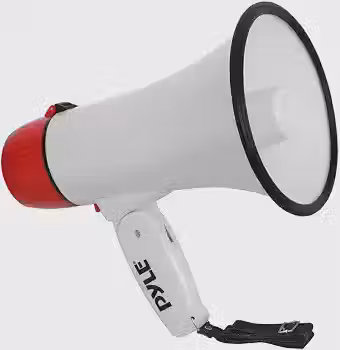 Megafone Pyle 20W Recarregável Sirene Gravação Aux