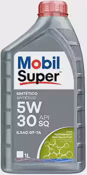 Oleo de Motor Mobil Super 5W-30 Sintetico Multimarcas - Protecao Contra Desgaste e Alta Temperatura para Carros Novos e Antigos - API SN ILSAC GF-6A